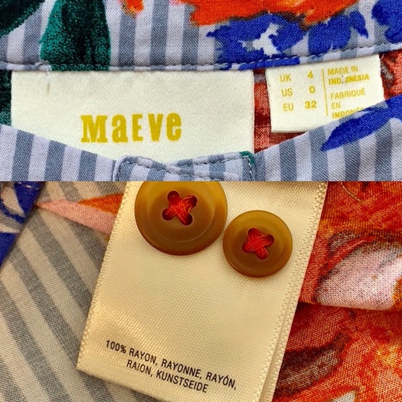 Anthropologie Maeve Lilorne Floral Top-a5 - Picture 8 of 8